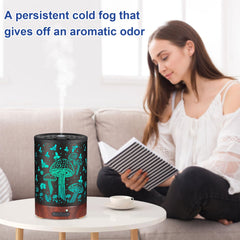 Versatile diffuser functioning as humidifier, night light and decor