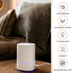 Essential oil diffuser placed on an office desk