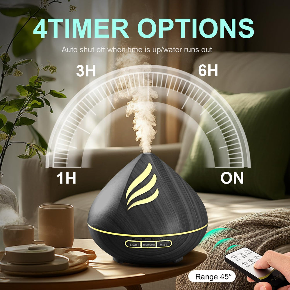 Auto-off waterless feature indicator on diffuser