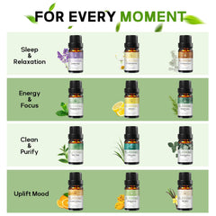 Peppermint essential oil bottle from USA in wooden gift box