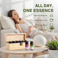 Water-soluble diffuser oil bottle highlighting ultra-soluble formula