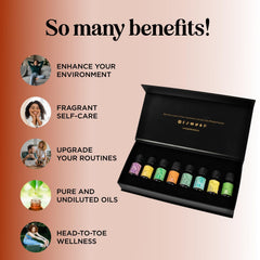 Aromatherapy essential oils kit for diffusers at home