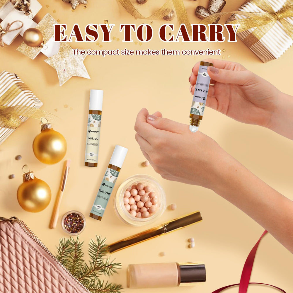 Sleep blend essential oil roll-on bottle