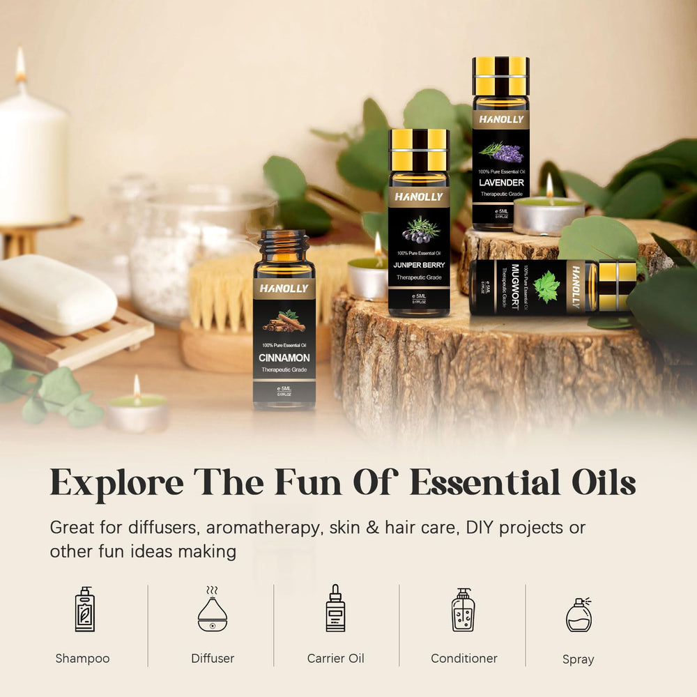 Complete 120-piece essential oil kit with packaging and instructions