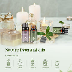 Fresh Cut Grass essential oil bottle (10ml) from the Nature Scents set