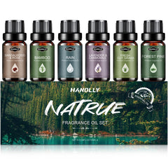 Sandalwood & Rose essential oil bottle (10ml) from the Nature Scents set