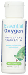 Front view of ESSENTIAL OXYGEN Organic Mint Tooth Polish 2oz bottle