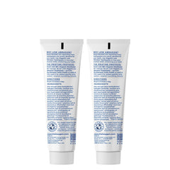 Illustration of hydrogen peroxide and organic essential oils in toothpaste