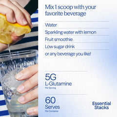 USA-made Gut L-Glutamine Powder product shot