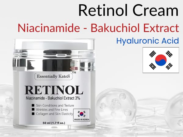 Essentially KateS Retinol Cream under-eye application targeting puffiness with gentle hydration.