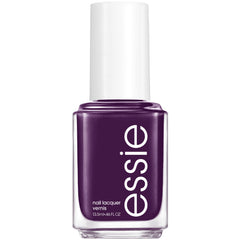 essie Underground Ball bottle front showcases deep plum cream polish for home manicures.