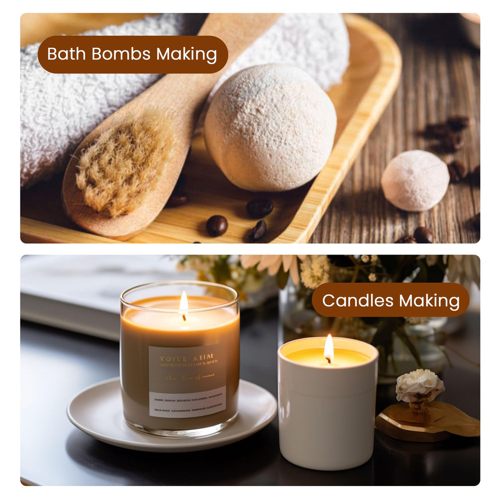 Candle making with roasted hazelnut fragrance oil