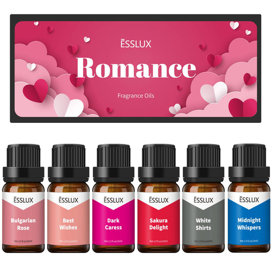 ESSLux Bulgarian Rose romance bottle for diffuser, warm romantic atmosphere.