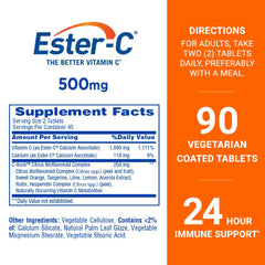 Close-up of Ester-C 24-hour immune support benefits concept