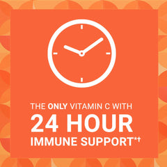 Vitamin C 500 mg tablet designed to support upper respiratory health