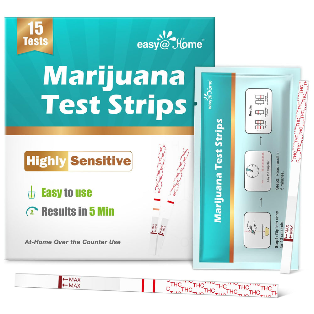 Easy@Home ESTH-115 15 pack THC test strips for home use