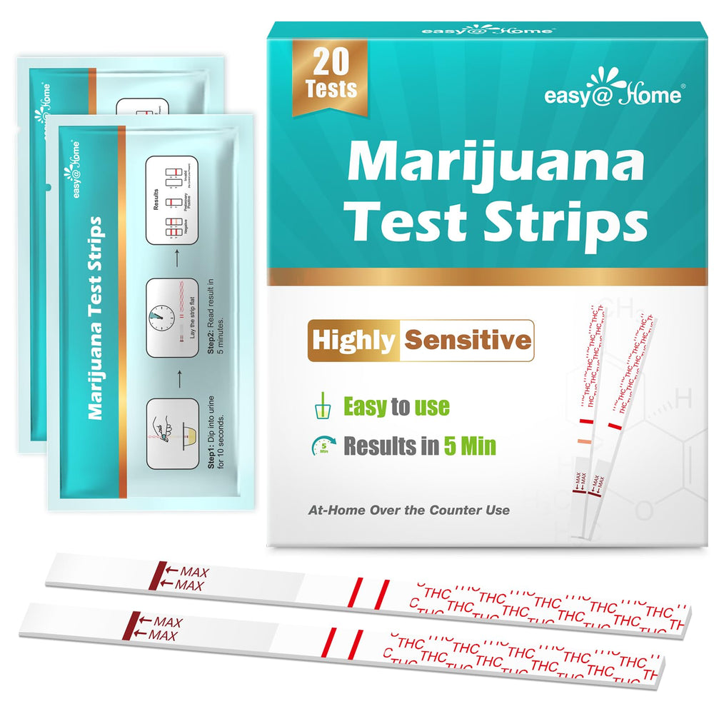 Easy@Home ESTH-115 THC urine test strip showing results window