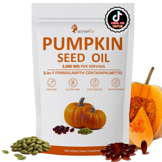 ESTHFGPSV Pumpkin Seed Oil softgel bottle with 3000mg dosage.