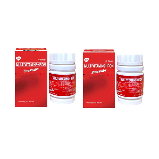 Stresstabs Multivitamins + Iron 2 bottles - hero image