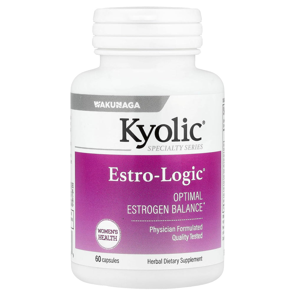 EstroLogic Kyolic 60 Caps bottle with capsules