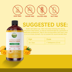 Hair growth vitamins highlighting potential hair thickness
