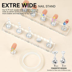 ESUOHYM dust-proof storage interior protects nail sets
