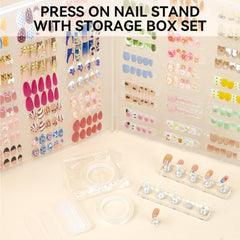 ESUOHYM nail stand base with widened feet for stable handling