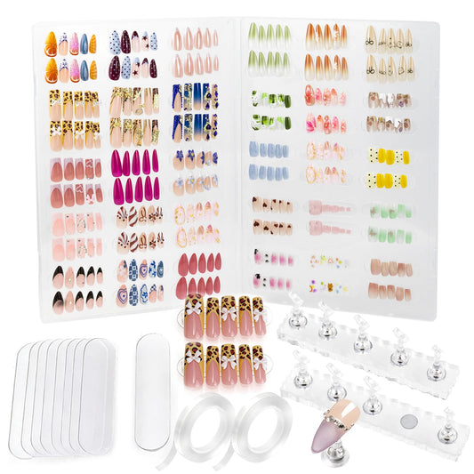 ESUOHYM nails storage box with stand shown clearly for quick selection