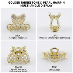 Eswala compact gold hair accessories are lightweight and portable