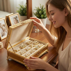 Eswala mini claw gold rhinestone clip secures thin hair sections