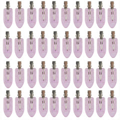 Eswala no-crease hair clip bulk in translucent purple for makeup-ready styling.