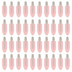 Eswala no-crease hair clip in pink with flat design for makeup application