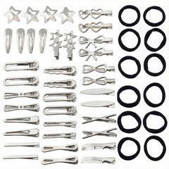 Eswala silver star hair clip for secure hold and playful style.