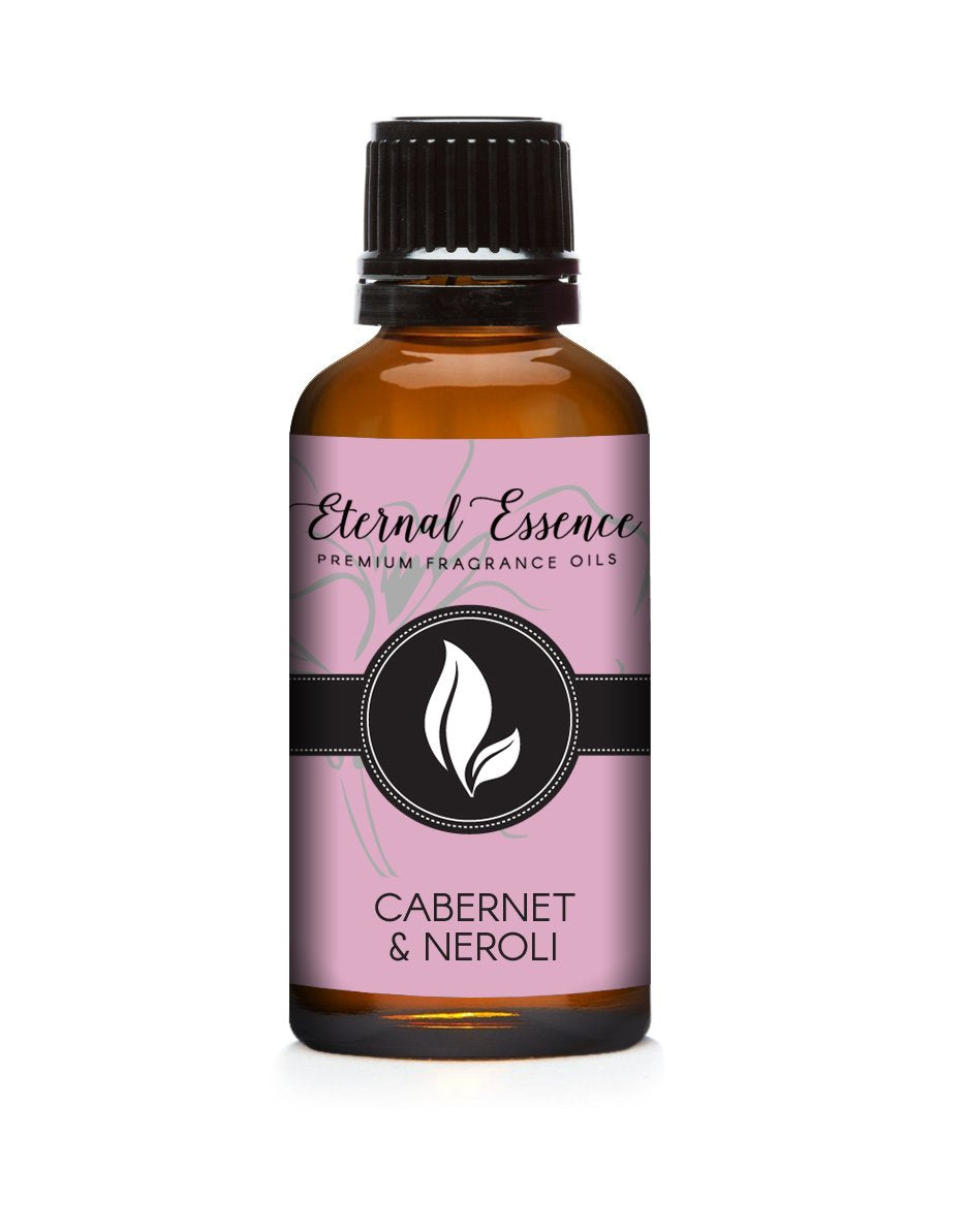 Amber glass bottle of Eternal Essence Cabernet & Neroli 30ml