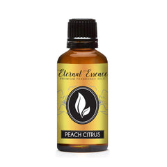 Amber 30ml Peach Citrus fragrance oil bottle with dropper