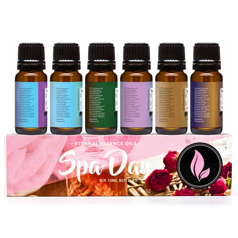Spa Day Set: six 10ml premium fragrance oil bottles
