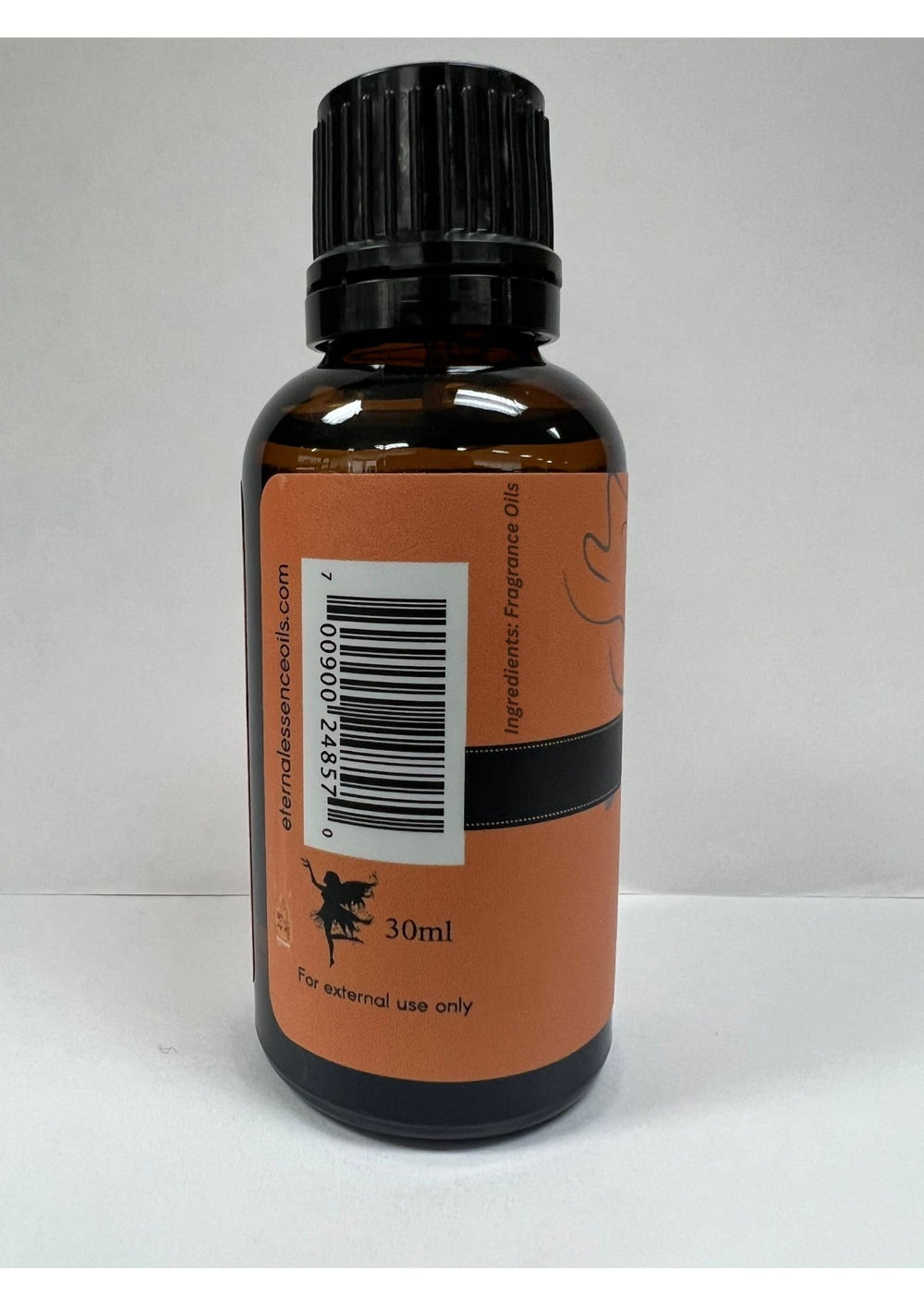 Premium fragrance oil packaging close-up