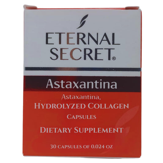 Five Brothers Eternal Secret Astaxanthin and Hydrolyzed Collagen bottle front view