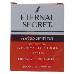 Five Brothers Eternal Secret Astaxanthin and Hydrolyzed Collagen bottle front view