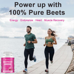 Beetroot capsules by Etheray – 120 count container