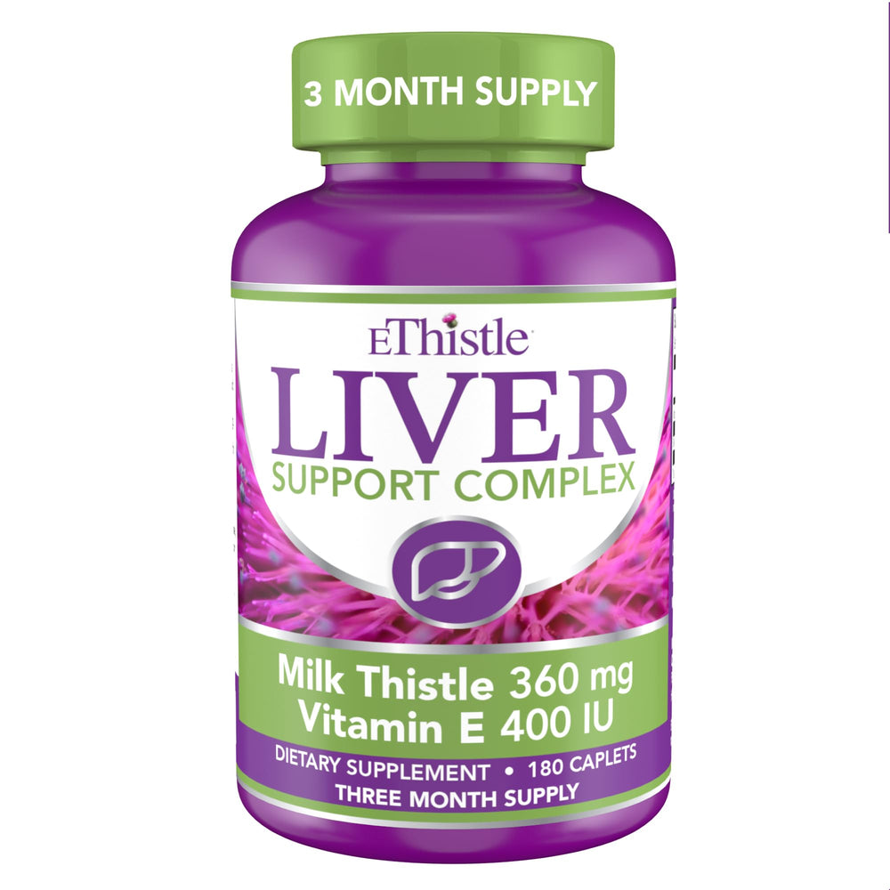 EThistle Liver Wellness bottle with 180 caplets