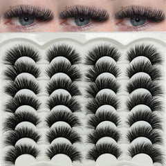 etokdos Mink Lashes Cat Eye CCurl 20mm for dramatic length.