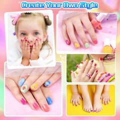 ETYJO quick-dry polish dries in minutes for worry-free play.