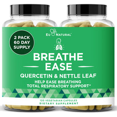 Eu Natural Breathe bottle-front with capsules for seasonal lung support