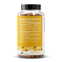 Eu Natural Purge Uric Acid capsules close-up with celery seed visual for joint comfort.