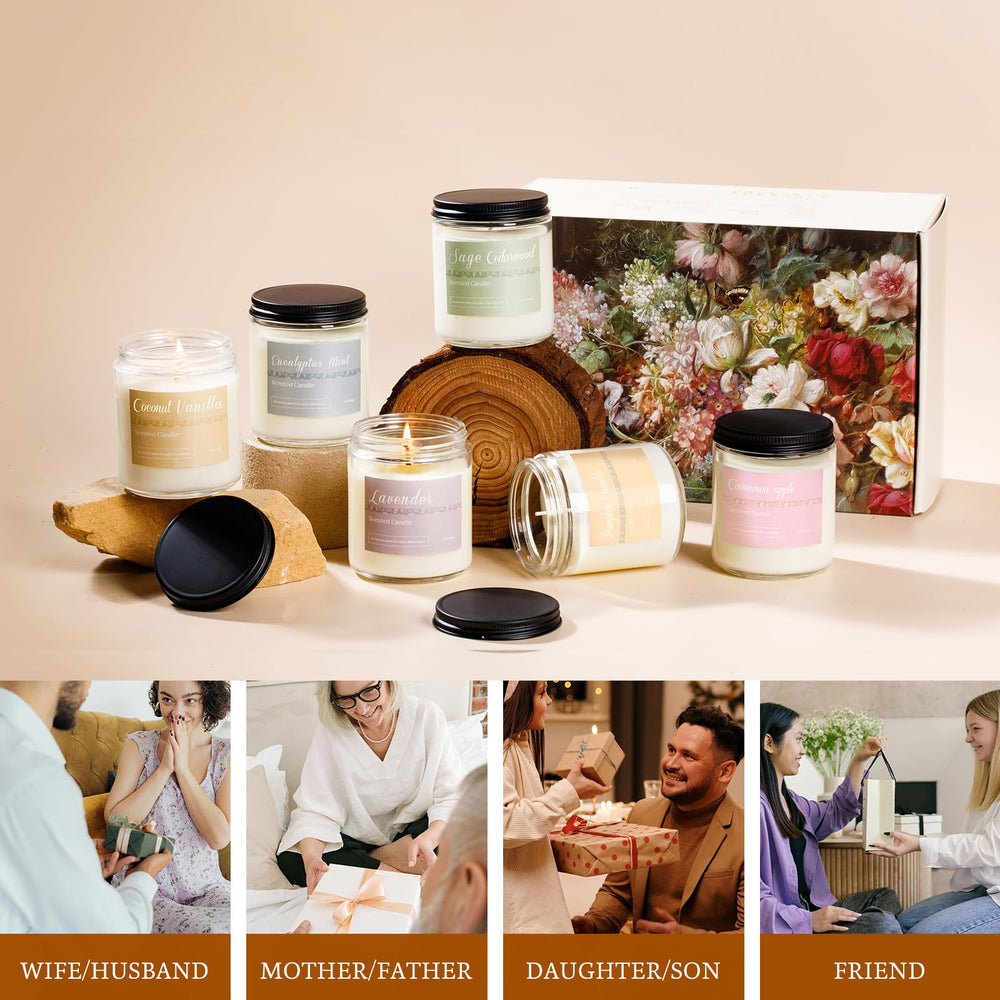 Eucalyptus mint scented soy candle