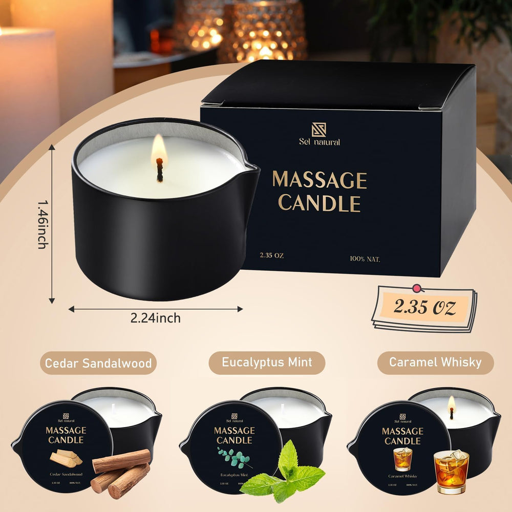 Eucalyptus Mint massage candle jar