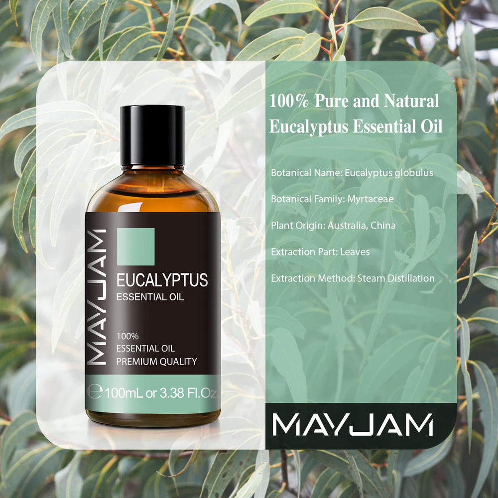 Eucalyptus oil used in a diffuser for a refreshing aroma