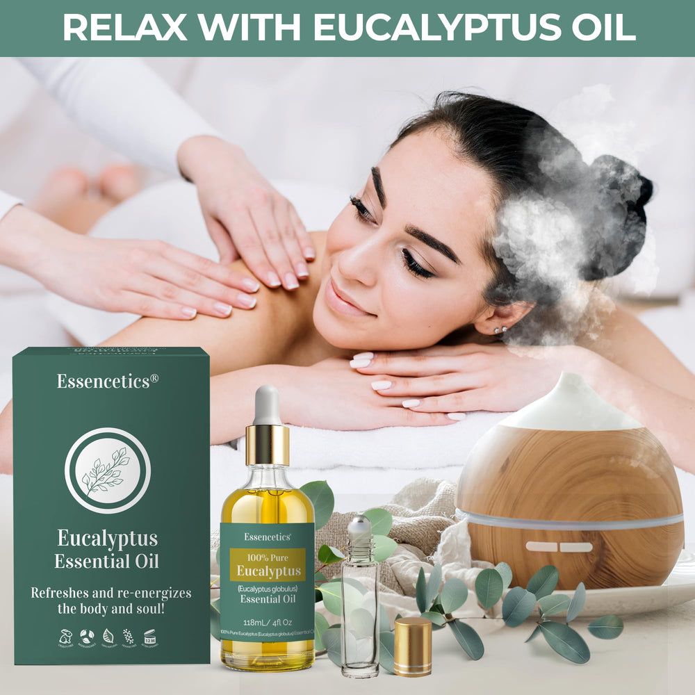 Roll-on eucalyptus oil for on-the-go application