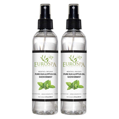 EuroSpa Aromatics Eucalyptus ShowerMist 8oz 2-pack front view